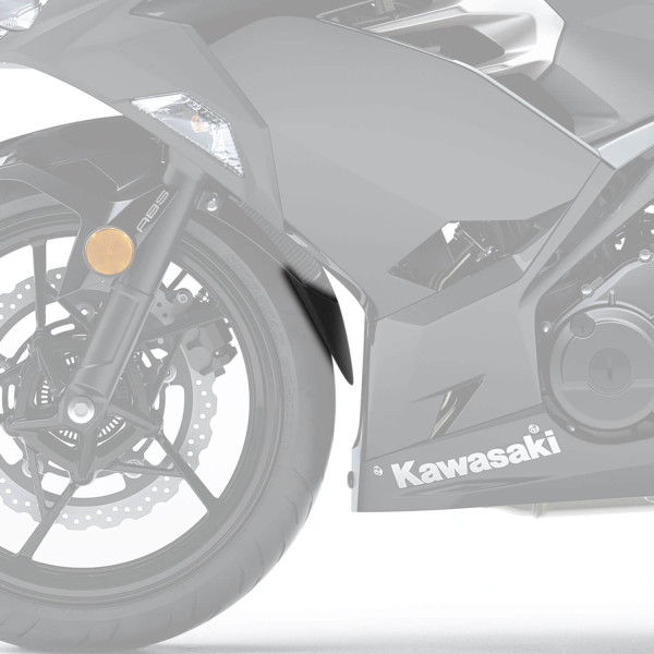 Pyramid Plastics Pyramid extenda fenda | matte black | kawasaki ninja 500 2024>current